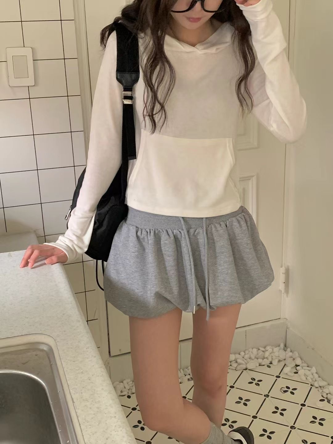 OBE東大門㊣實拍女士新品推薦熱賣休閑職業真品25秋冬長袖T恤OBE長袖T恤圖色1