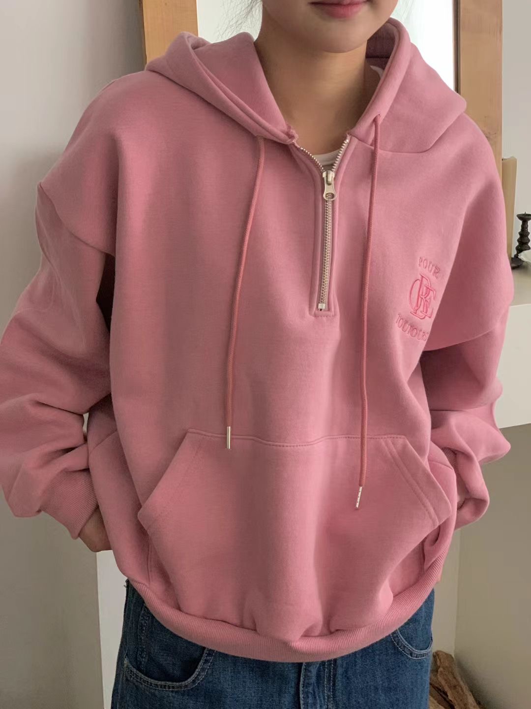 OBE東大門㊣直郵女士新款人氣時尚休閑25秋冬推薦職業熱賣衛衣OBE衛衣圖色3