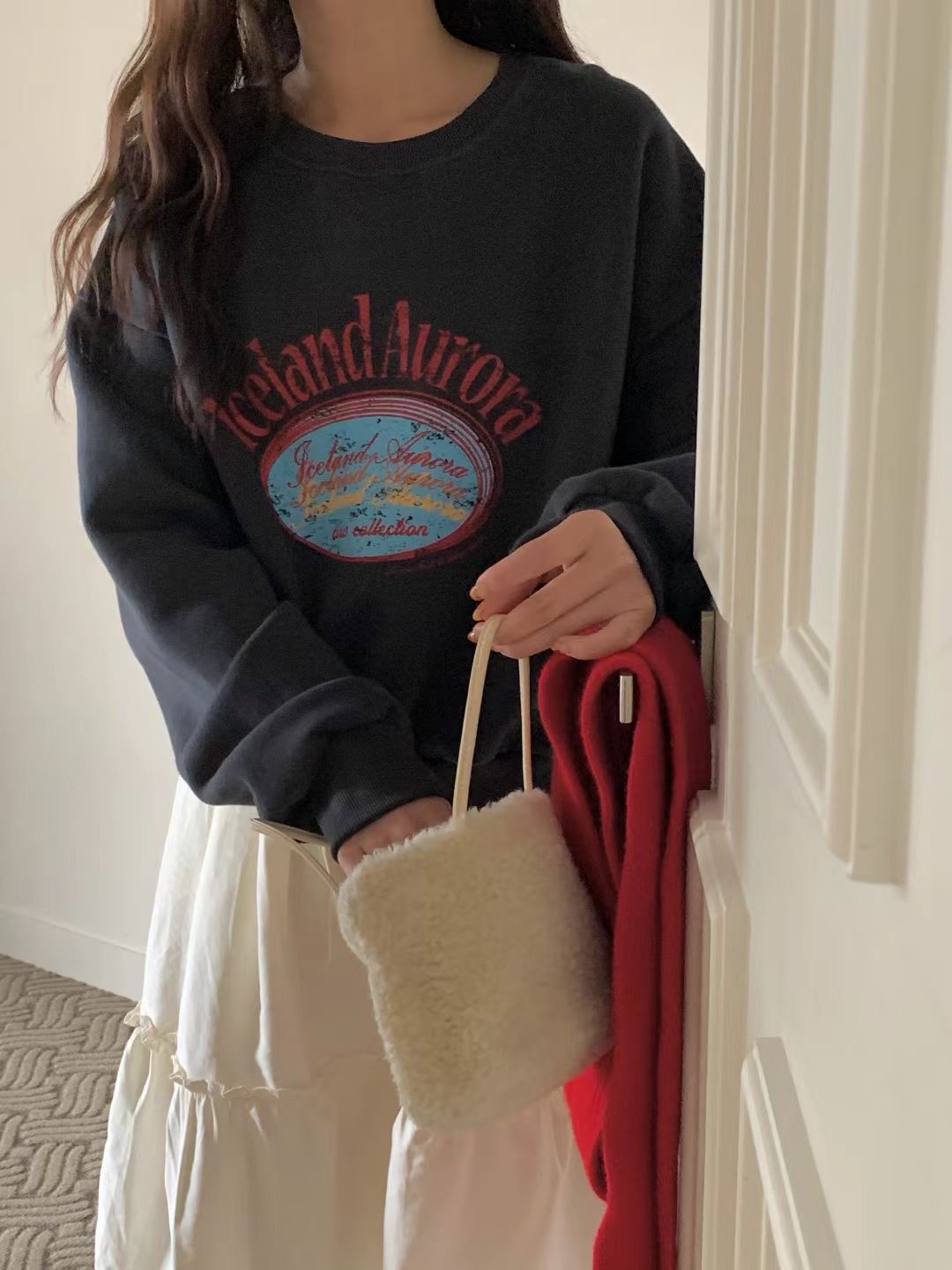 OBE東大門㊣實拍女裝新款時尚人氣職業熱賣休閑25秋冬真品衛衣OBE衛衣