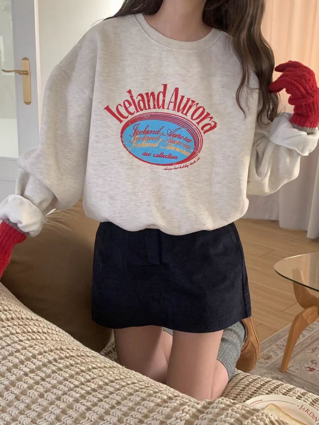 OBE東大門㊣實拍女裝新款時尚人氣職業熱賣休閑25秋冬真品衛衣OBE衛衣