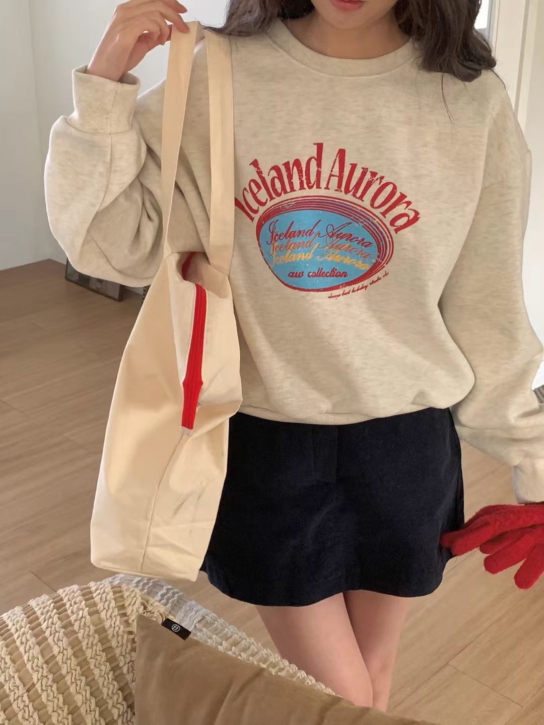 OBE東大門㊣實拍女裝新款時尚人氣職業熱賣休閑25秋冬真品衛衣OBE衛衣圖色1