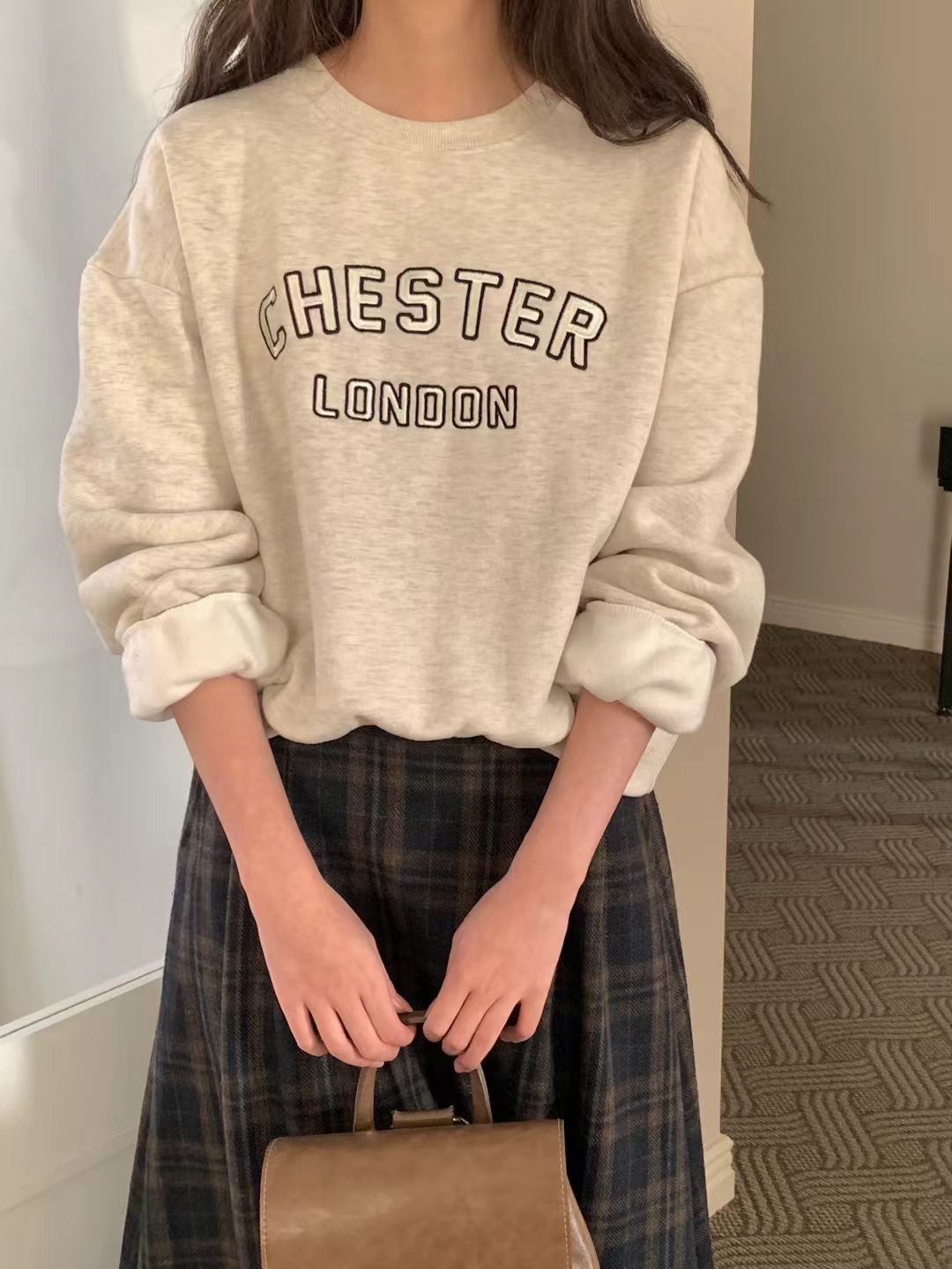 OBE東大門㊣直郵女士新款25秋冬人氣職業真品時尚推薦休閑衛衣OBE衛衣