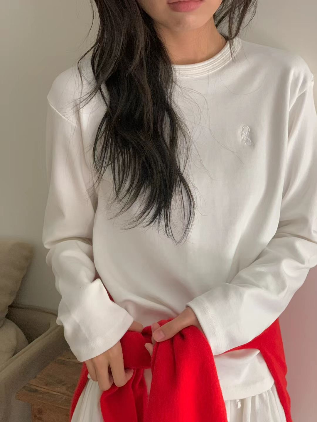 OBE東大門㊣實拍女士新品熱賣職業25秋冬人氣時尚休閑長袖T恤OBE長袖T恤圖色3