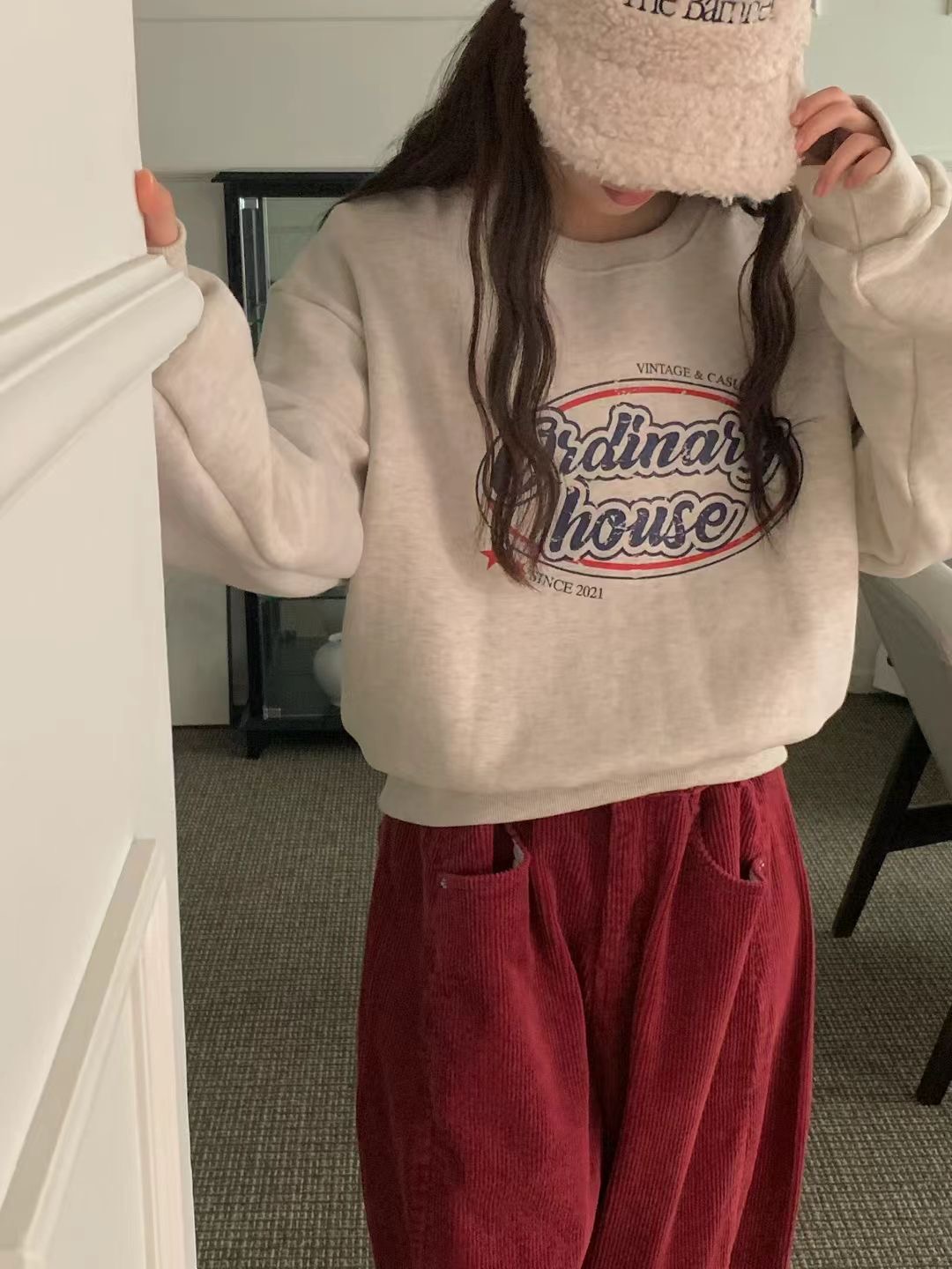 OBE東大門㊣實拍女裝新款推薦職業25秋冬休閑熱賣真品時尚衛衣OBE衛衣