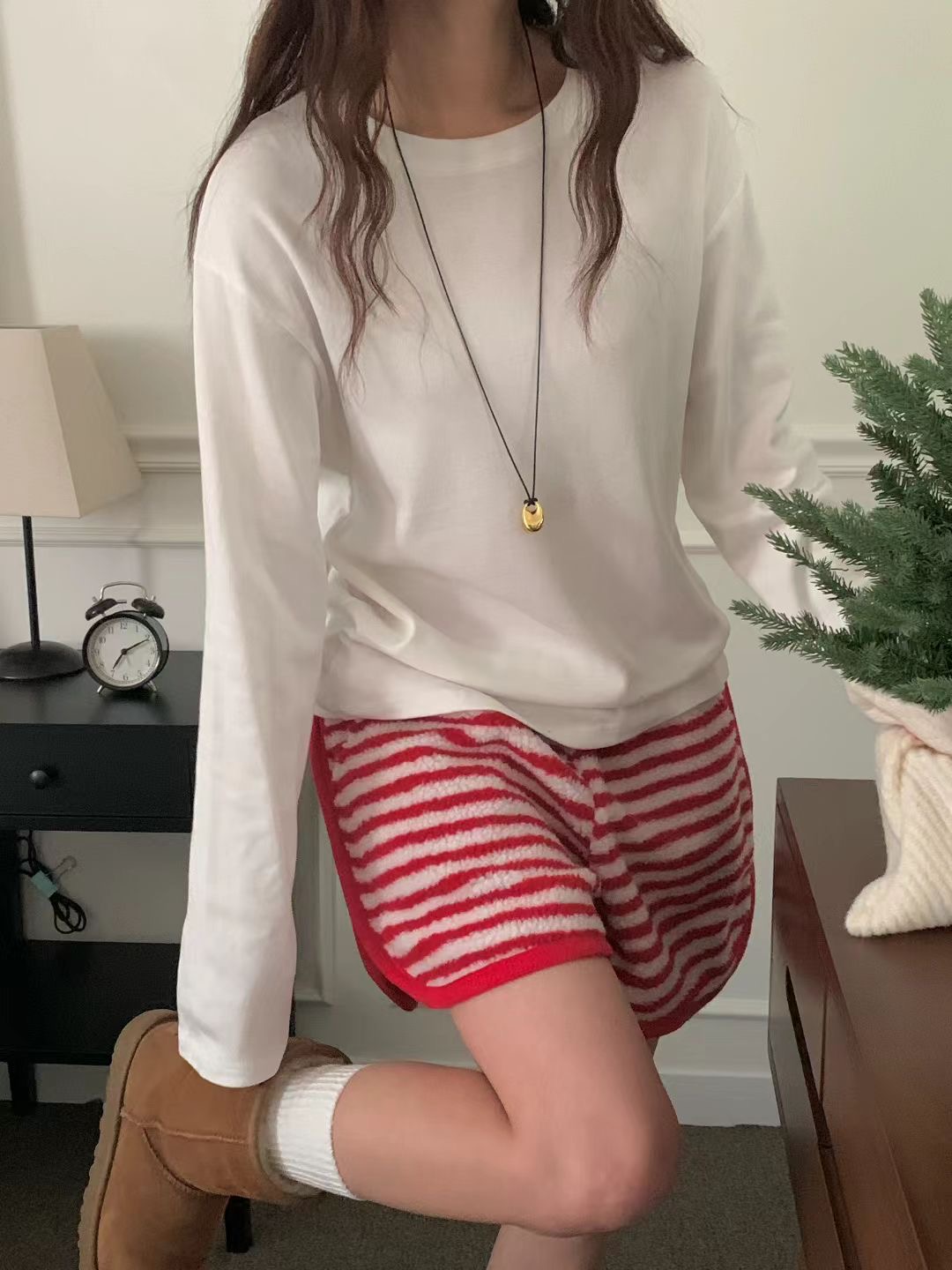 OBE東大門㊣實拍女士新品25秋冬推薦人氣職業時尚真品長袖T恤OBE長袖T恤圖色1