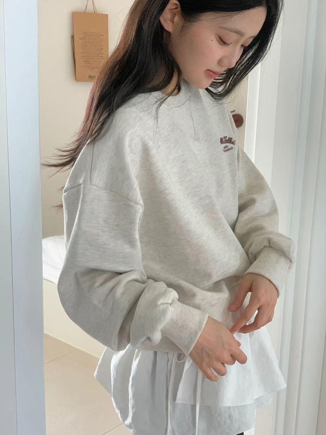 OBE東大門㊣代購女裝新款真品熱賣推薦職業25秋冬時尚休閑衛衣OBE衛衣