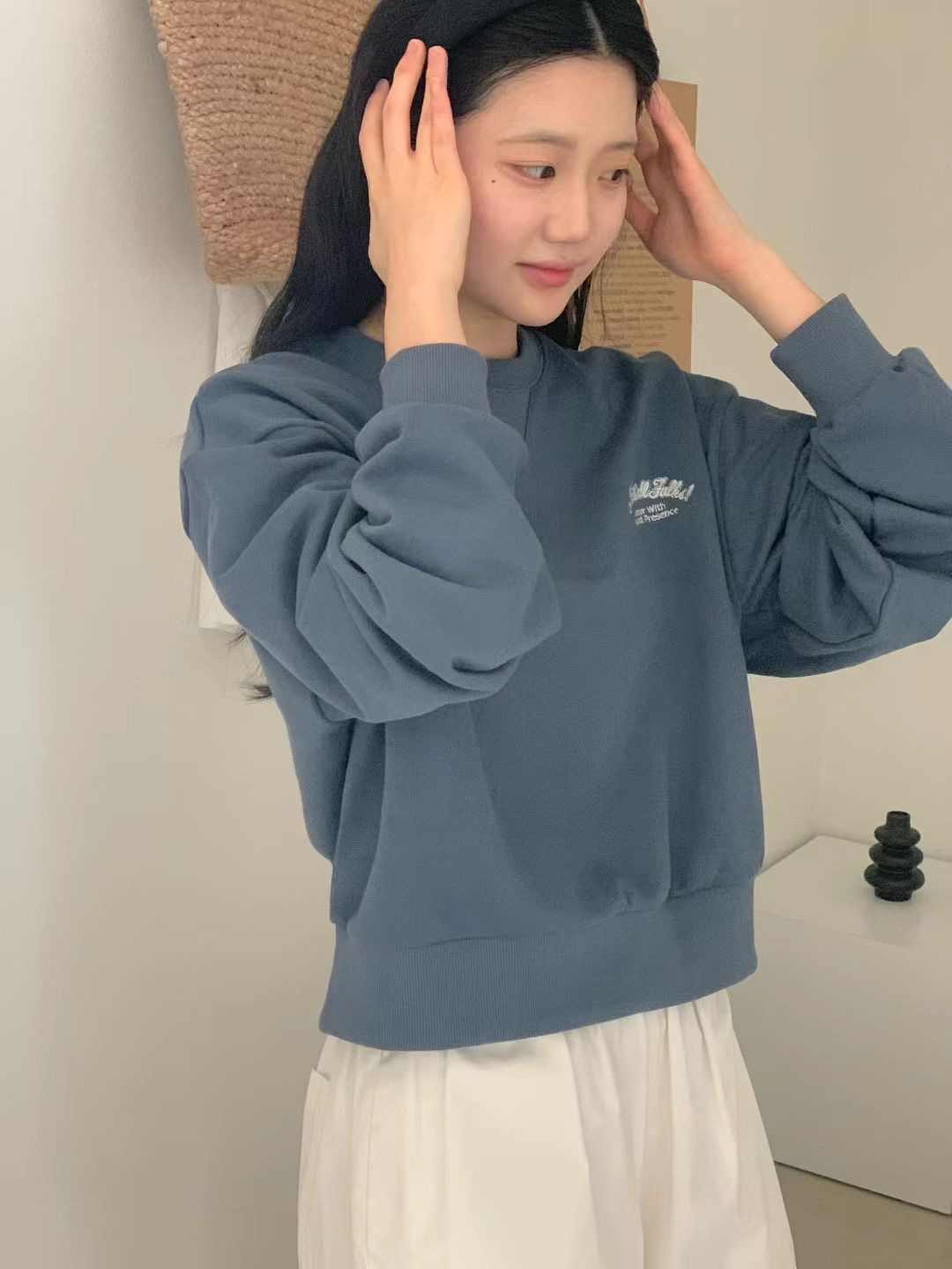 OBE東大門㊣代購女裝新款真品熱賣推薦職業25秋冬時尚休閑衛衣OBE衛衣圖色3