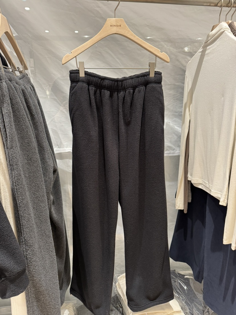 MONIQUE東大門㊣代購女士新款時尚真品推薦熱賣休閑休閑褲抓絨MONIQUE休閑褲圖色3