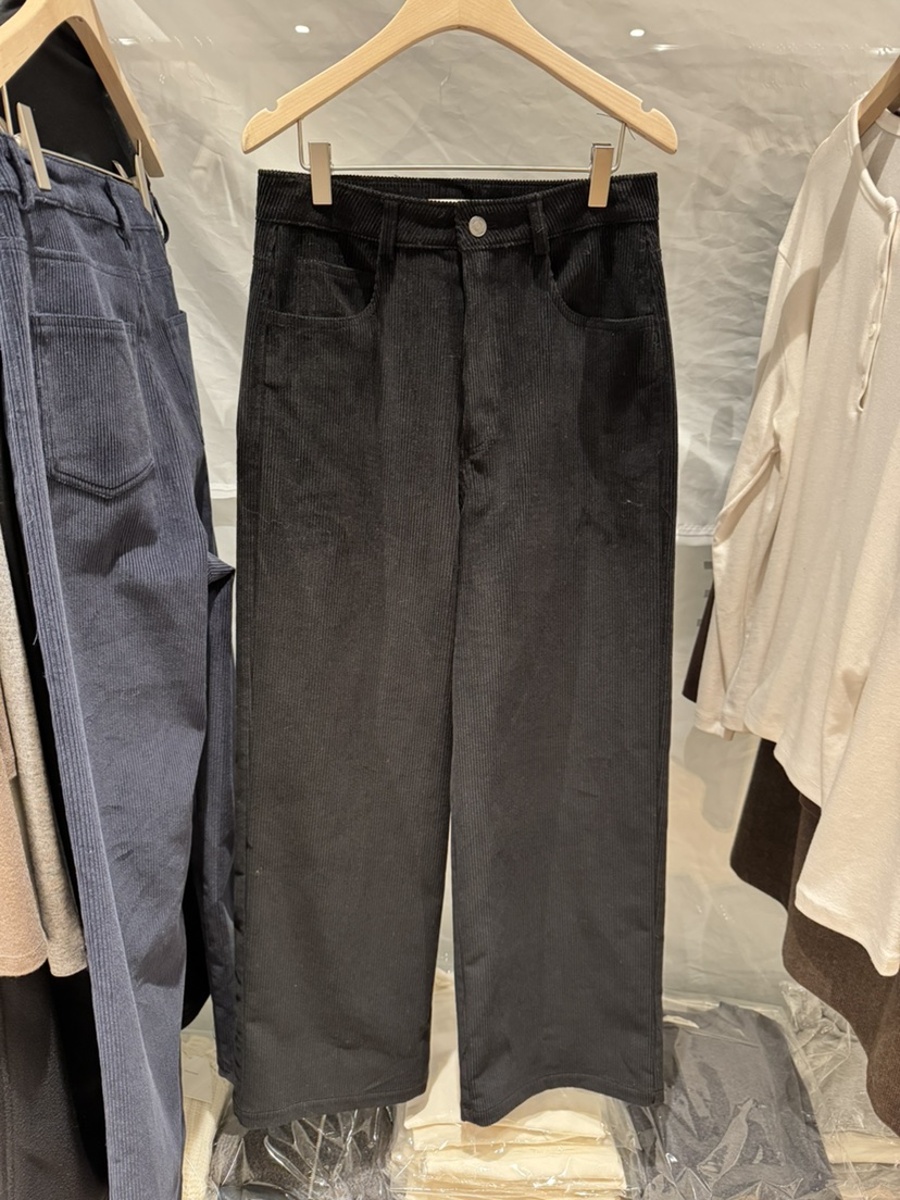 MONIQUE韓國直郵㊣女裝新品人氣25秋冬職業熱賣休閑褲燈芯絨MONIQUE休閑褲圖色2