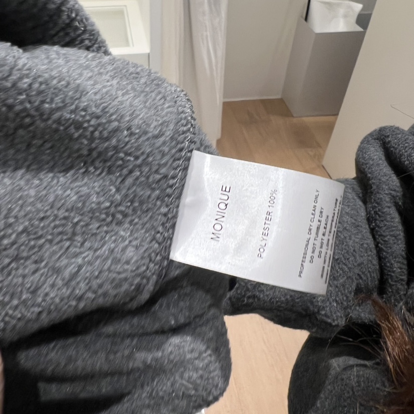 MONIQUE東大門㊣直郵女士新款職業時尚25秋冬人氣衛衣抓絨拉鏈MONIQUE衛衣