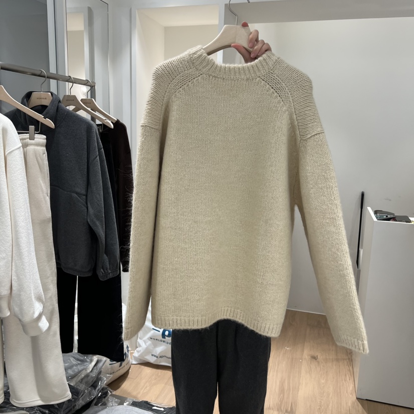 MONIQUE東大門㊣實拍女裝新品25秋冬人氣休閑推薦針織衫寬松MONIQUE針織衫