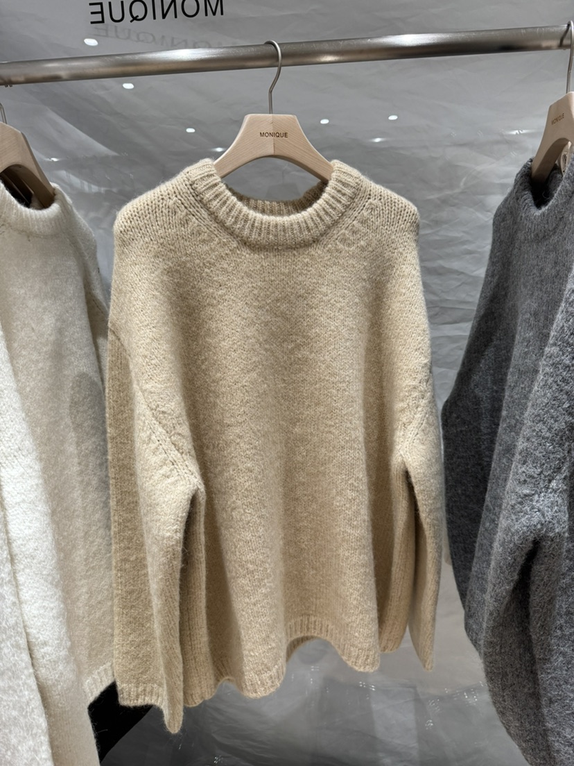 MONIQUE東大門㊣實拍女裝新品25秋冬人氣休閑推薦針織衫寬松MONIQUE針織衫圖色2