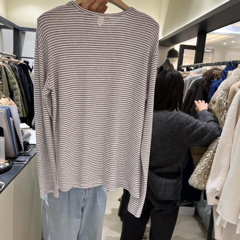 SELF SERVICE東大門㊣直郵女裝新品人氣休閑長袖T恤羊毛柔軟SELF SERVICE長袖T恤