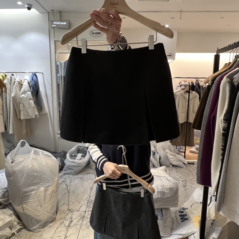 LA MAGIE FEMME韓國代購㊣女裝新品時尚職業人氣熱賣短裙Lamagie Femme短裙圖色3