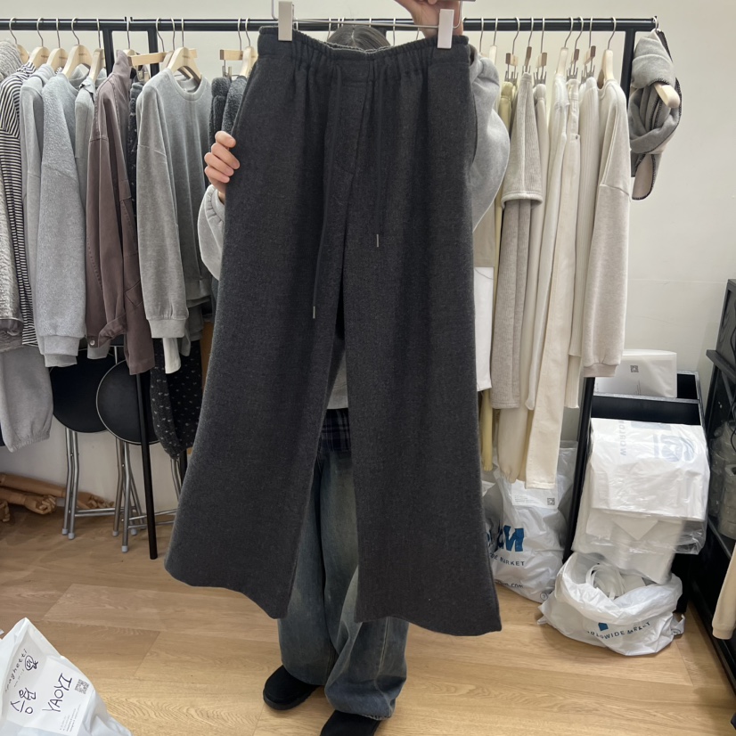 SPAGHETTI韓國代購㊣女士新款真品職業休閑時尚推薦休閑褲羊毛spaghetti休閑褲圖色2