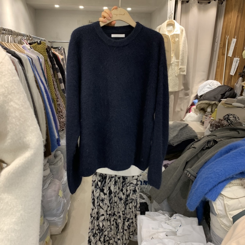 LOGROAD東大門㊣實拍女裝新款時尚推薦真品休閑25秋冬針織衫LOG ROAD針織衫圖色3