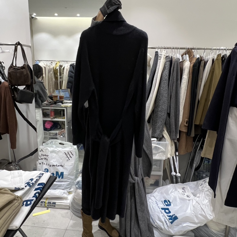 WOOD SAGE韓國代購㊣女裝新款25秋冬推薦職業休閑人氣連衣裙WOOD SAGE連衣裙圖色1