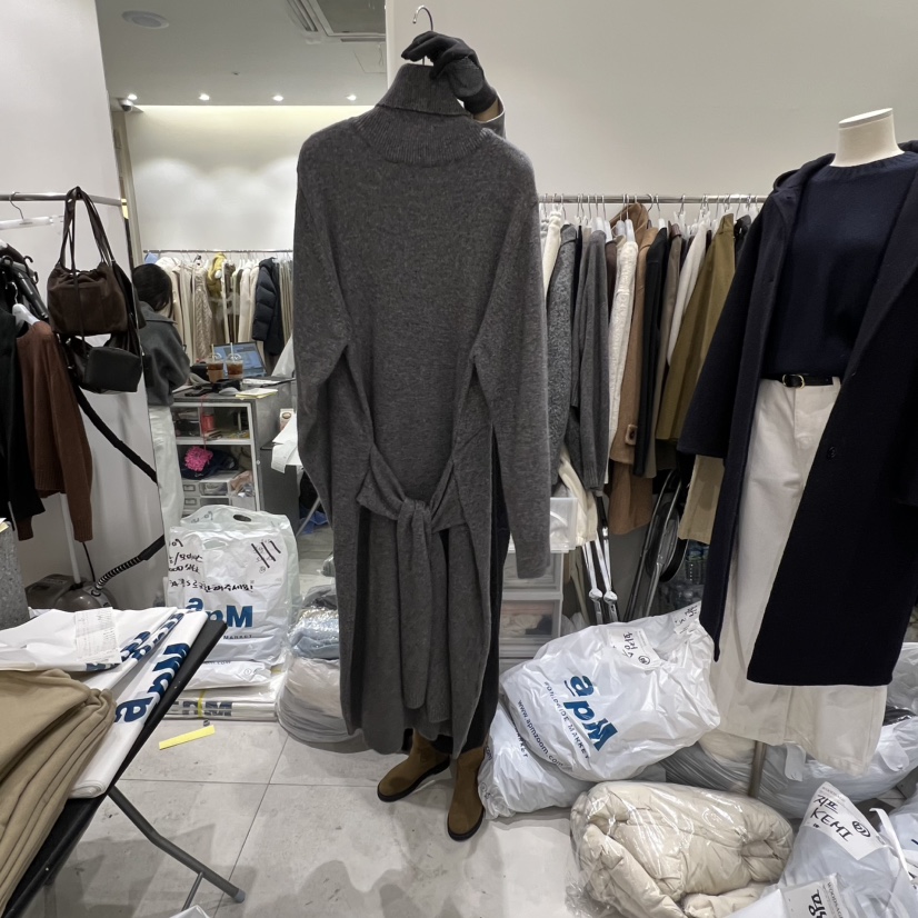 WOOD SAGE韓國代購㊣女裝新款25秋冬推薦職業休閑人氣連衣裙WOOD SAGE連衣裙圖色2