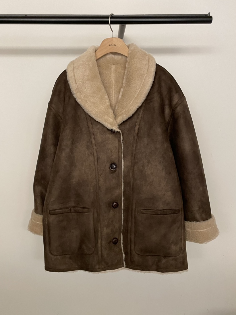 BOLD-A東大門㊣代購女士新品推薦人氣真品熱賣時尚中長款大衣RE BOLD中長款大衣圖色1