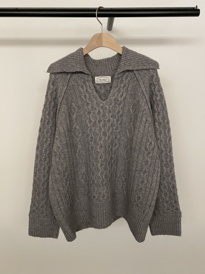 BOLD-A韓國代購㊣女士新款休閑職業人氣25秋冬真品推薦針織衫RE BOLD針織衫圖色2