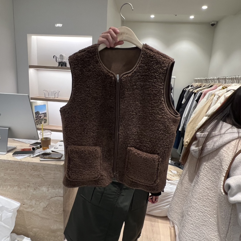 LIFFEY東大門㊣實拍女士新款人氣真品職業25秋冬休閑時尚馬甲LIFFEY馬甲圖色1