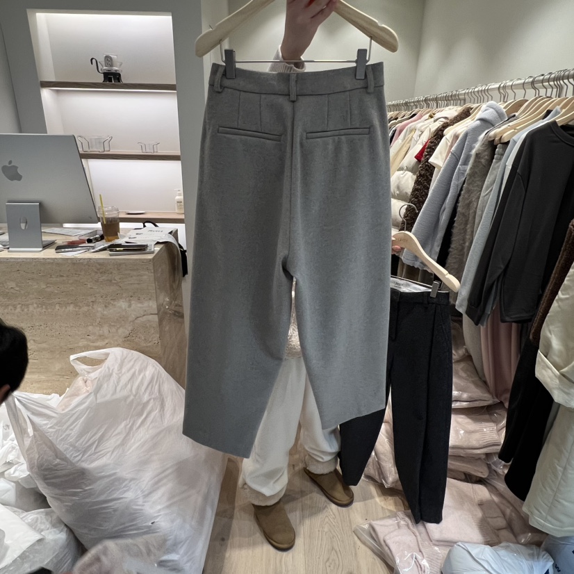 LIFFEY韓國直郵㊣女裝新款職業人氣25秋冬時尚休閑褲闊腿褲LIFFEY休閑褲