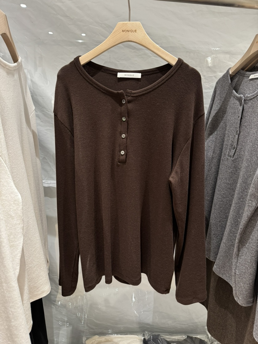 MONIQUE東大門㊣實拍女士新款職業熱賣休閑真品時尚長袖T恤MONIQUE長袖T恤圖色2