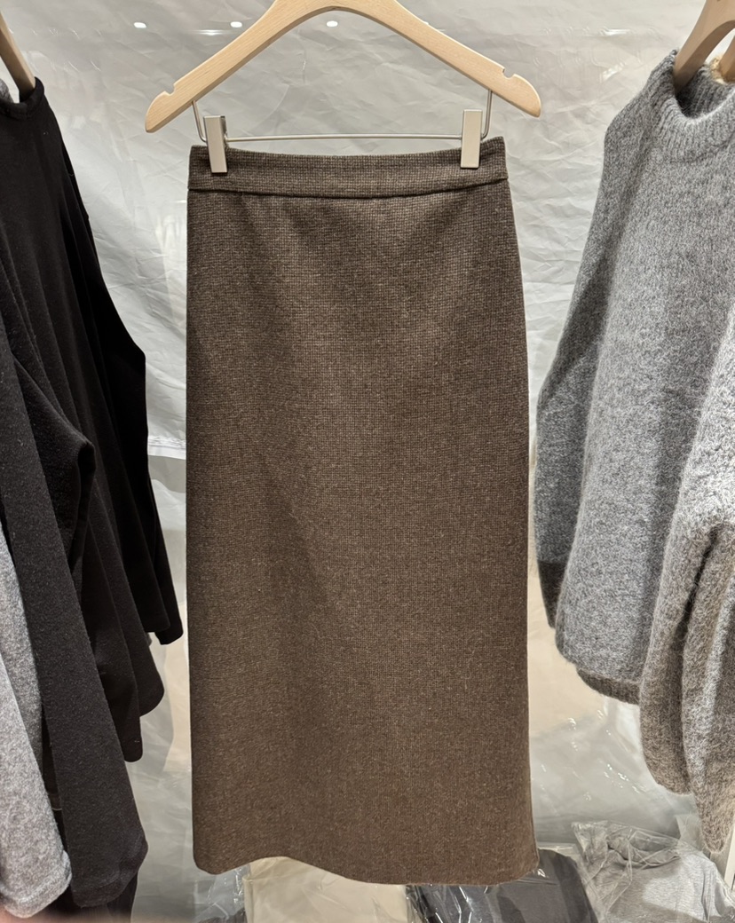 MONIQUE韓國直郵㊣女士新款職業真品25秋冬時尚半身裙中短裙MONIQUE半身裙/中短裙圖色1