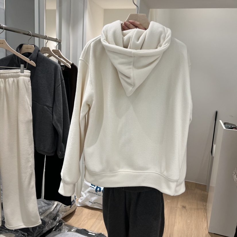 MONIQUE東大門㊣直郵女裝新品熱賣推薦人氣夾克連帽拉鏈衫抓絨MONIQUE夾克