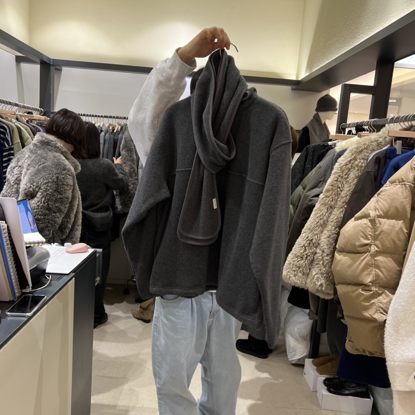 SELF SERVICE東大門㊣實拍女士新款時尚人氣25秋冬套裝羊毛圍巾SELF SERVICE套裝圖色4