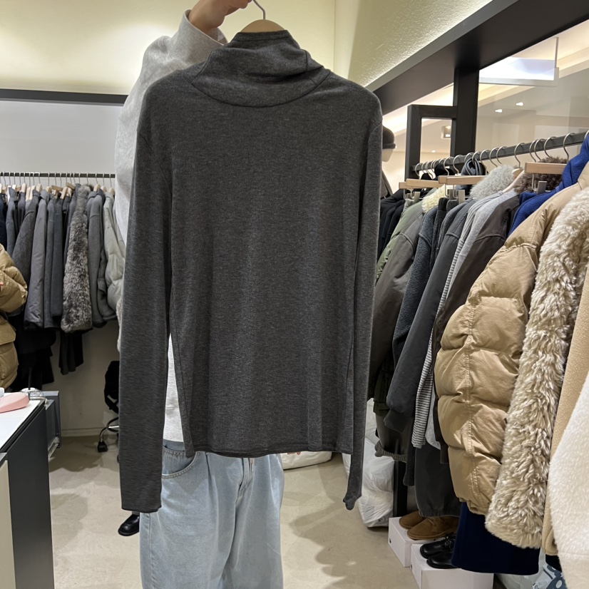 SELF SERVICE韓國代購㊣女裝新品真品職業25秋冬休閑長袖T恤SELF SERVICE長袖T恤圖色1