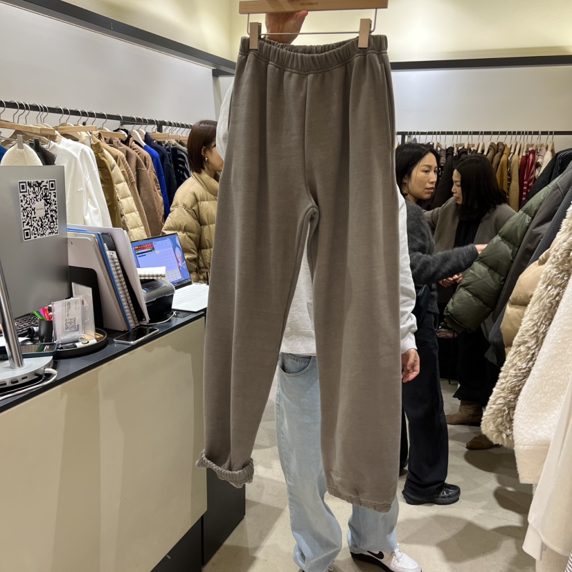 SELF SERVICE東大門㊣實拍女裝新品25秋冬職業熱賣休閑褲加絨SELF SERVICE休閑褲圖色3