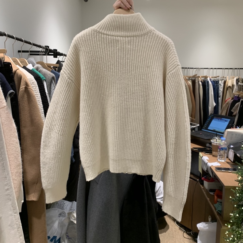 LMT（SAND LIMITED）東大門㊣代購女士新款熱賣職業毛衣拉鏈LMT/THE SAND/THE BEIGES_FLOW毛衣