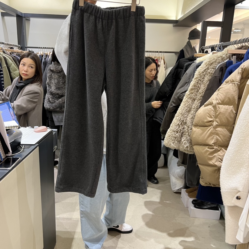 SELF SERVICE東大門㊣代購女裝新款休閑推薦職業休閑褲羊毛SELF SERVICE休閑褲圖色2