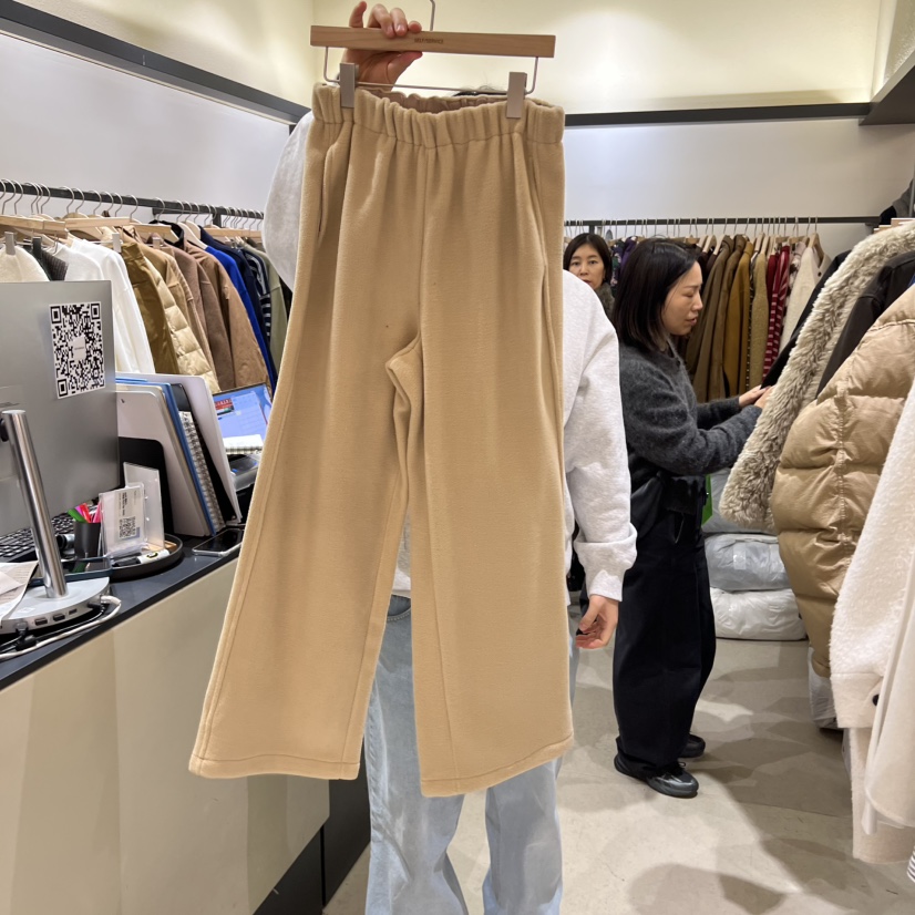 SELF SERVICE東大門㊣代購女裝新款休閑推薦職業休閑褲羊毛SELF SERVICE休閑褲圖色4