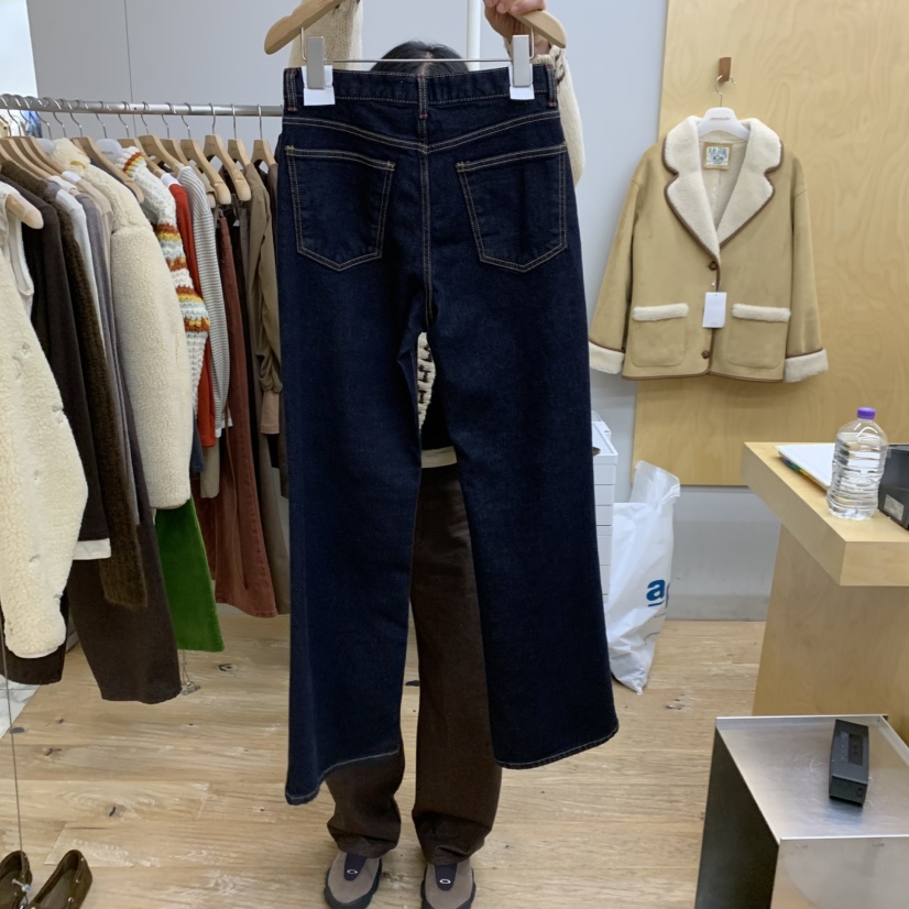 THEPLAN東大門㊣直郵女士新款推薦25秋冬人氣職業牛仔褲拉絨THE PLAN牛仔褲