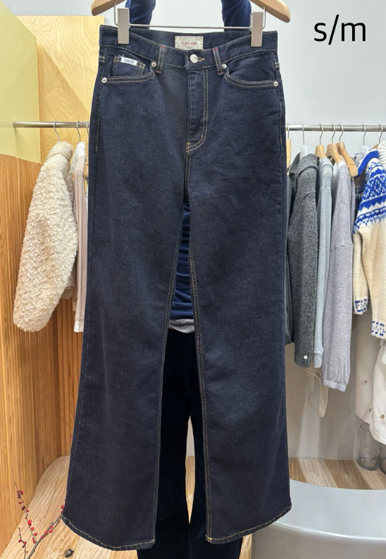 THEPLAN東大門㊣直郵女士新款推薦25秋冬人氣職業牛仔褲拉絨THE PLAN牛仔褲圖色1