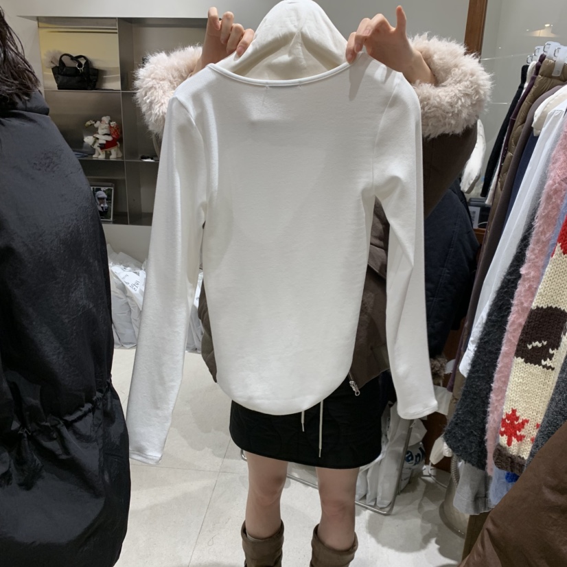 TEMPTING韓國代購㊣女士新品真品人氣時尚25秋冬長袖T恤羊毛衫TEMPTING長袖T恤