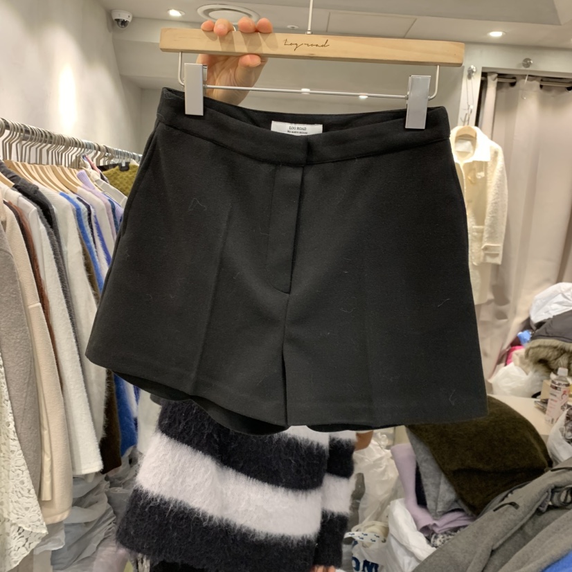 LOGROAD韓國直郵㊣女裝新款熱賣休閑人氣時尚25秋冬職業短褲LOG ROAD短褲圖色1