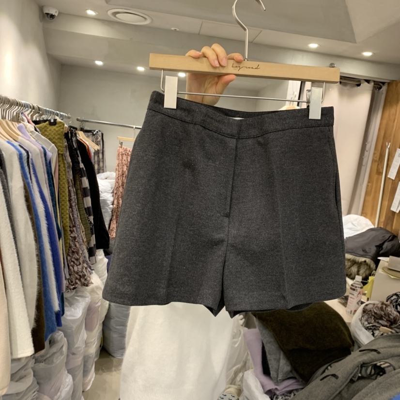 LOGROAD韓國直郵㊣女裝新款熱賣休閑人氣時尚25秋冬職業短褲LOG ROAD短褲圖色2