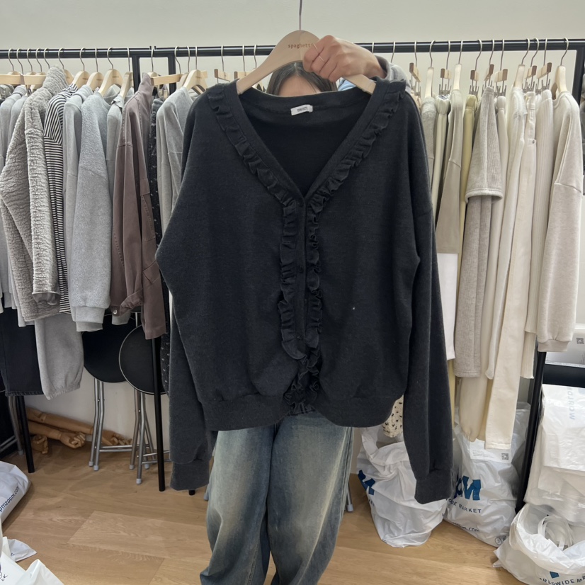 SPAGHETTI韓國直郵㊣女士新款真品25秋冬職業人氣休閑推薦衛衣spaghetti衛衣圖色1