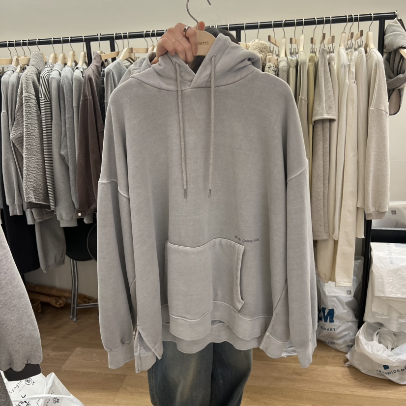 SPAGHETTI韓國代購㊣女裝新款推薦真品職業熱賣25秋冬衛衣加絨spaghetti衛衣圖色1