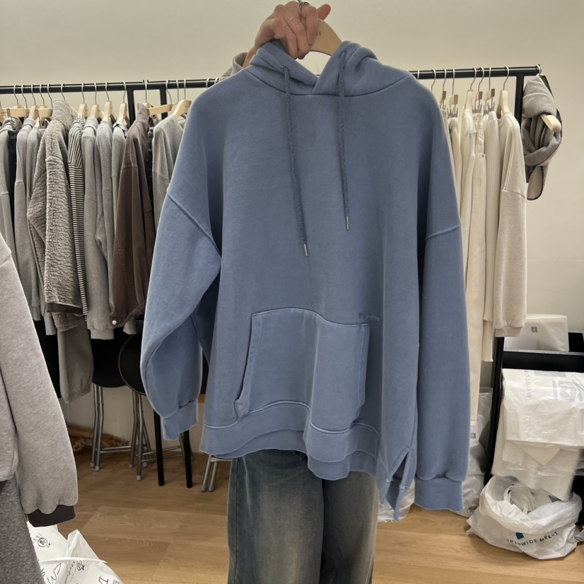 SPAGHETTI韓國代購㊣女裝新款推薦真品職業熱賣25秋冬衛衣加絨spaghetti衛衣圖色2