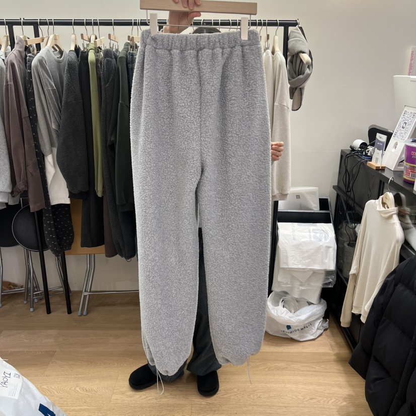 SPAGHETTI東大門㊣代購女士新品休閑人氣25秋冬休閑褲刺繡絨spaghetti休閑褲