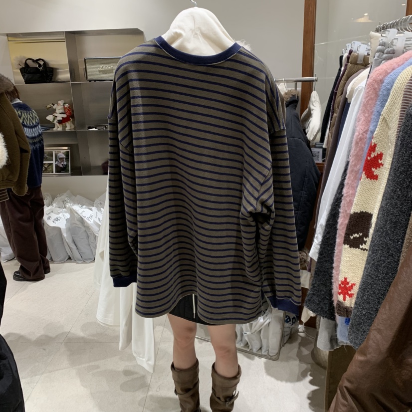 TEMPTING東大門㊣代購女士新款職業人氣休閑推薦25秋冬長袖T恤TEMPTING長袖T恤