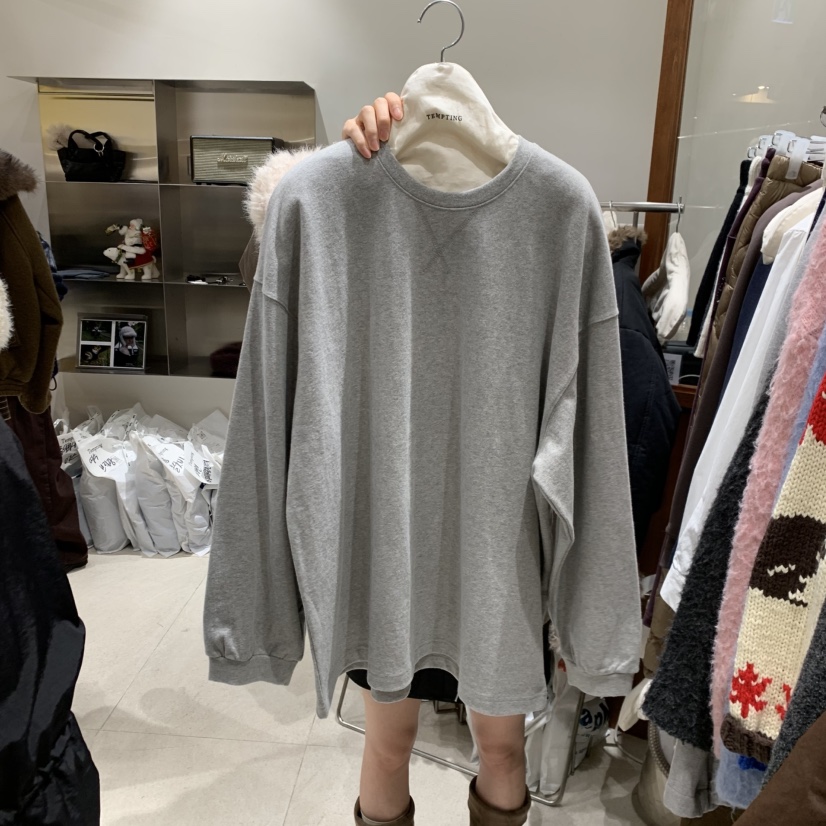 TEMPTING東大門㊣代購女士新款職業人氣休閑推薦25秋冬長袖T恤TEMPTING長袖T恤圖色4