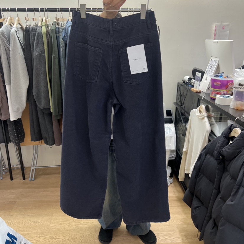SPAGHETTI東大門㊣代購女裝新品25秋冬休閑人氣推薦牛仔褲羊駝spaghetti牛仔褲