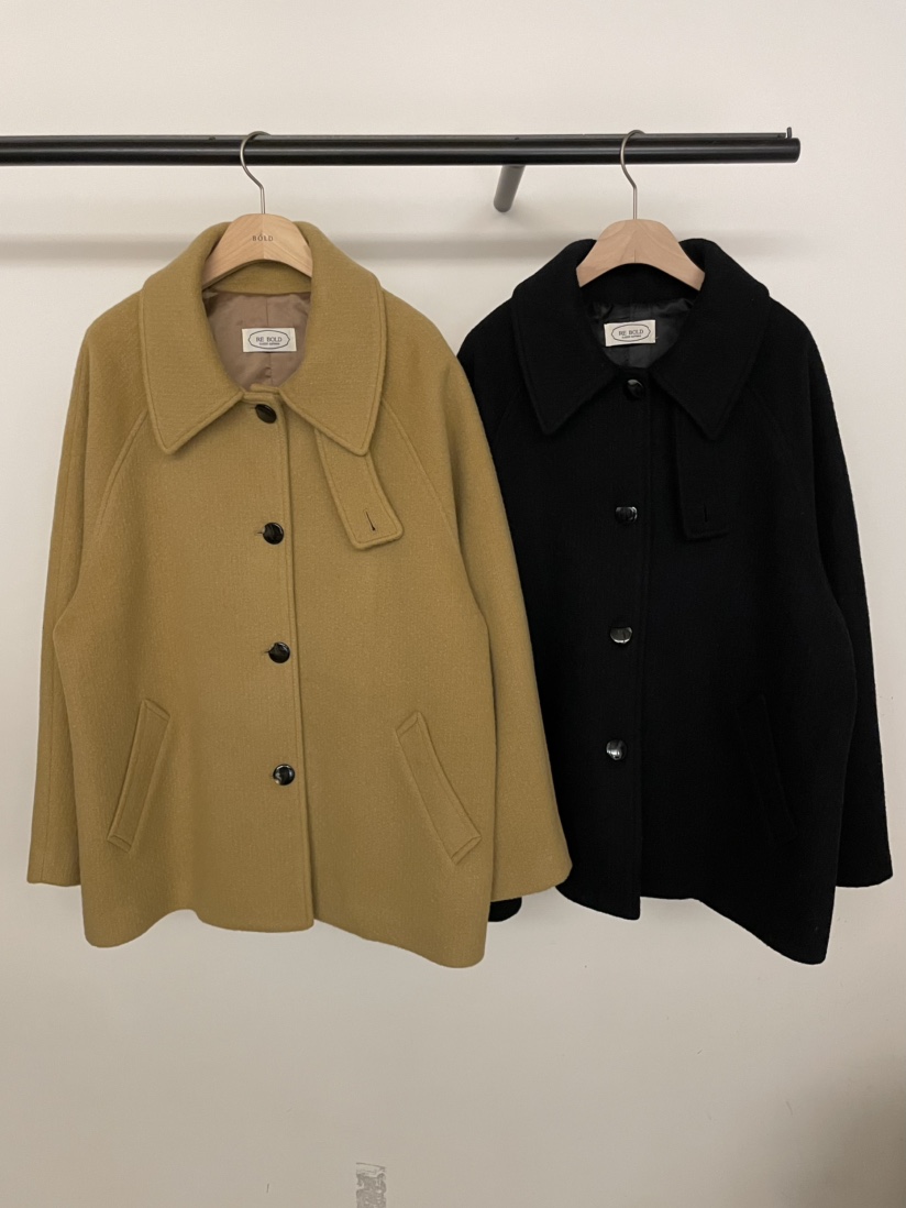 BOLD-A東大門㊣直郵女裝新款時尚職業人氣推薦25秋冬短款大衣RE BOLD短款大衣