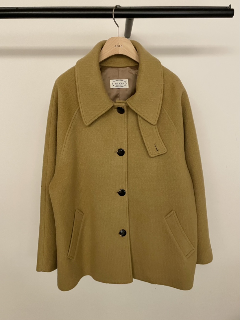 BOLD-A東大門㊣直郵女裝新款時尚職業人氣推薦25秋冬短款大衣RE BOLD短款大衣圖色1