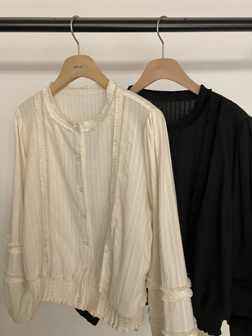 BOLD-A韓國直郵㊣女裝新款職業25秋冬熱賣真品休閑襯衫蕾絲衫RE BOLD襯衫/蕾絲衫